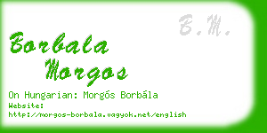borbala morgos business card